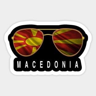 Macedonia Sunglasses, Macedonia Flag, Macedonia gift ,   Macedonian , Sticker